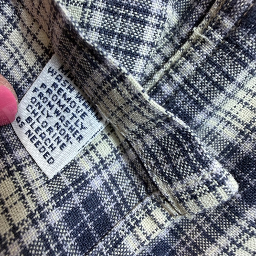 Ralph Lauren Button Down Mens XXL Blue Plaid Greggor Long Sleeve Shirt EUC - Picture 12 of 14